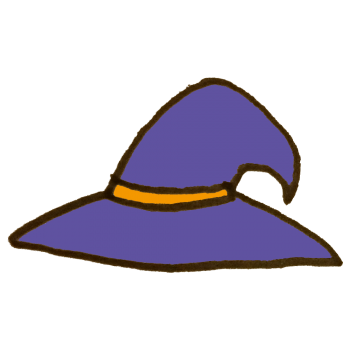 魔女の帽子のイラスト