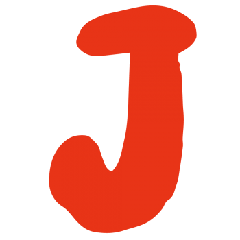 アルファベット「J」