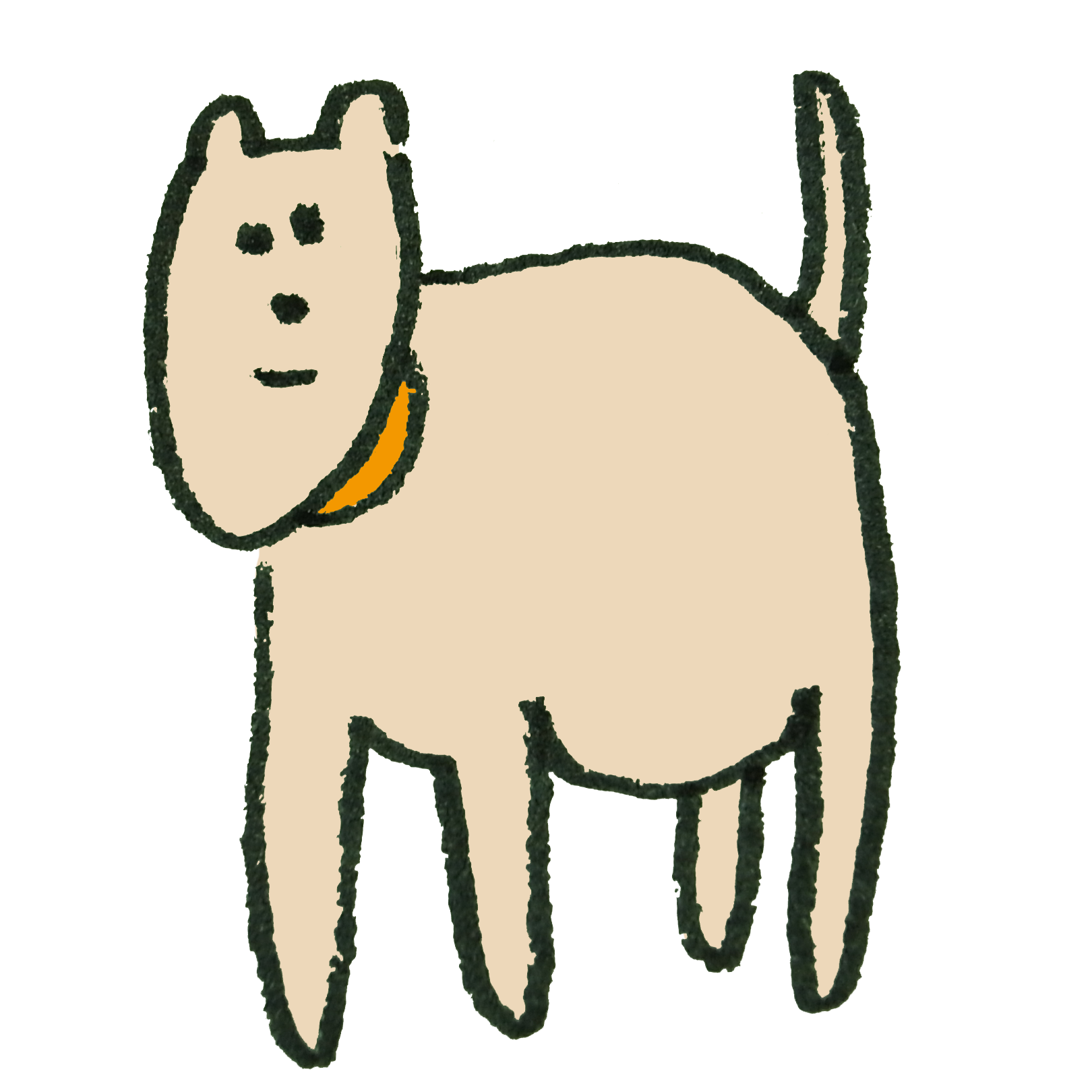 ピンク色の犬のイラスト ゆるくてかわいい無料イラスト アイコン素材屋 ぴよたそ