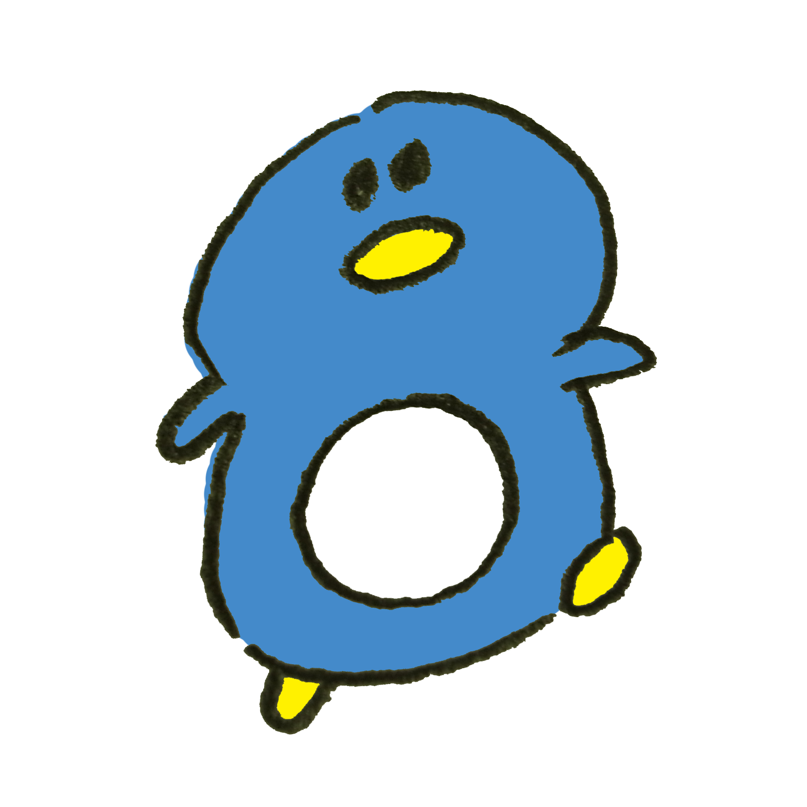 ペンギン イラスト ゆるい