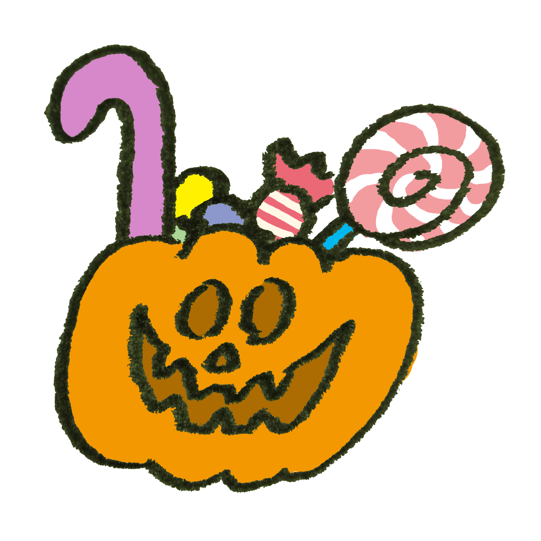 最高のイラスト画像 驚くばかりハロウィン お菓子 イラスト