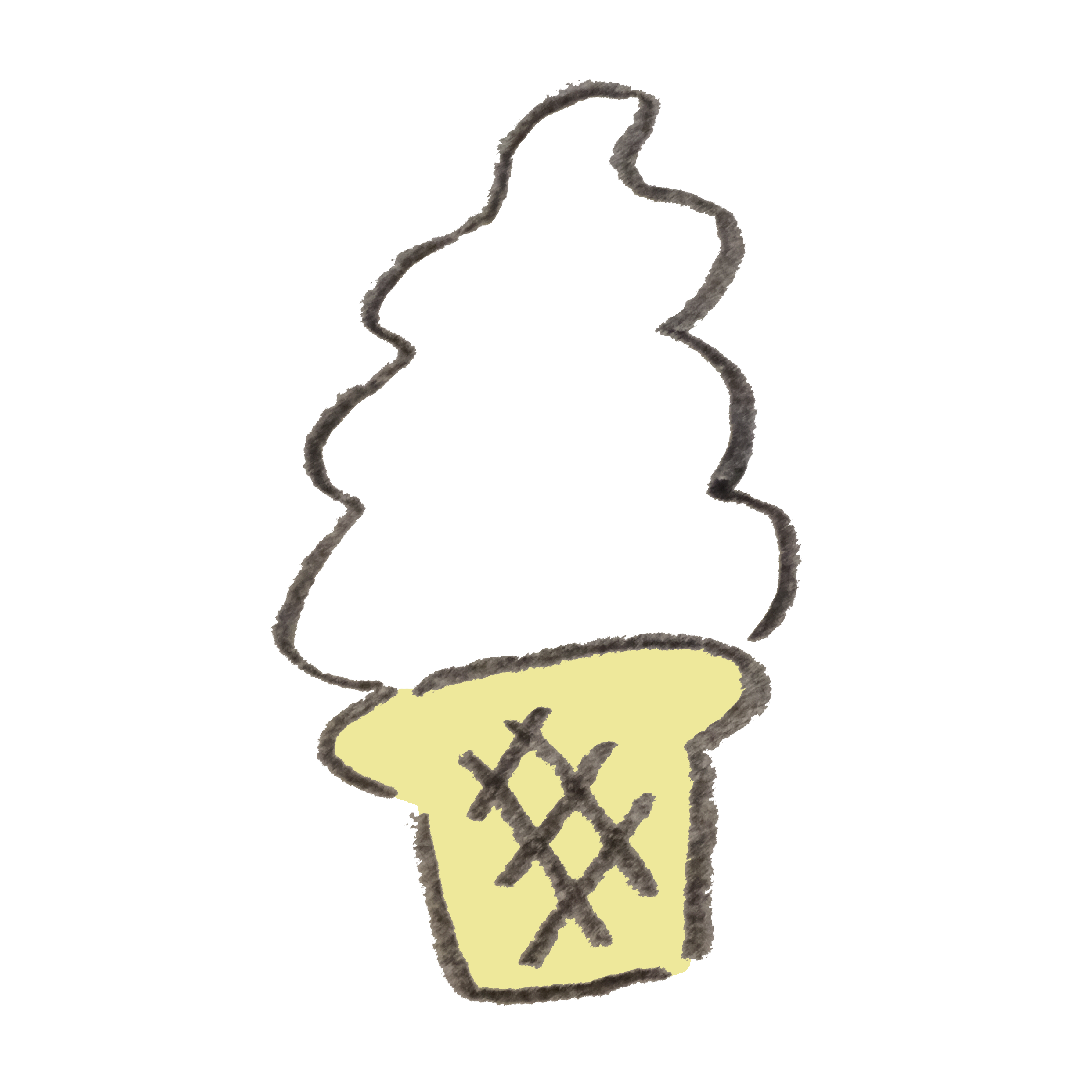 ソフトクリーム ゆるくてかわいい無料イラスト素材屋 ぴよたそ