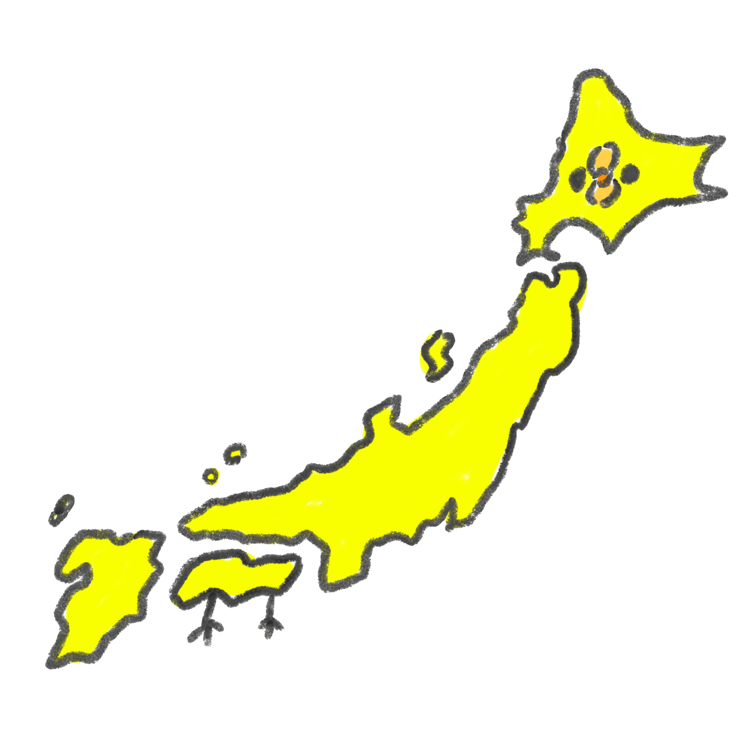 最も共有された 北海道 地図 イラスト 無料 ただかわいい赤ちゃん