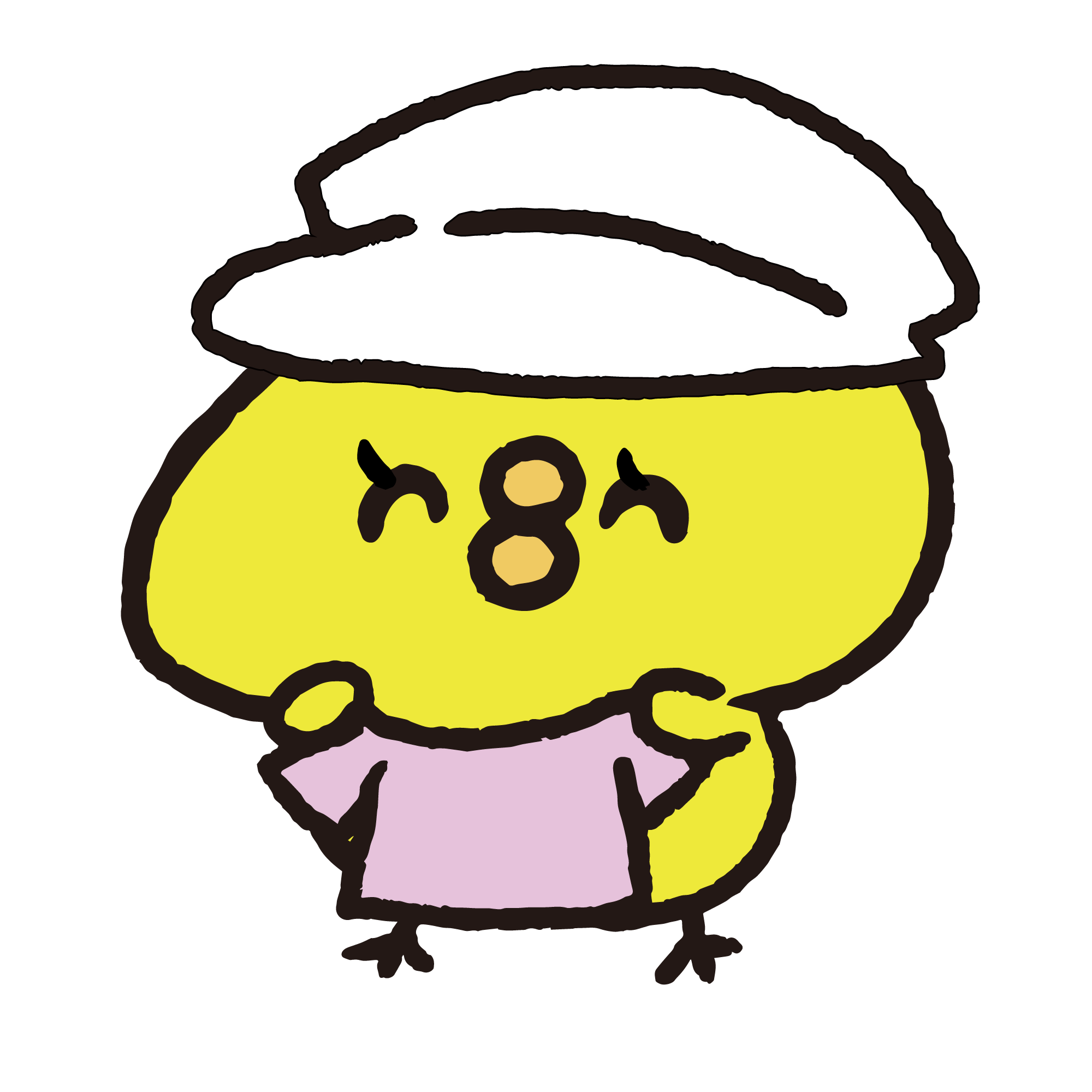 アパレル店員のひよこ ゆるくてかわいい無料イラスト素材屋 ぴよたそ