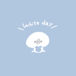 White day（ホワイトデー）のひよこ背景