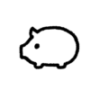 豚の貯金箱のアイコン